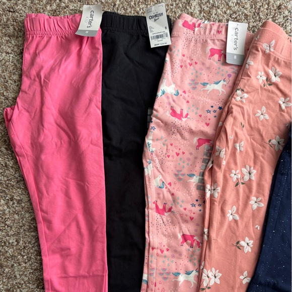 NWT Carter’s and Oshkosh Leggings - sz 8 - Picture 2 of 3
